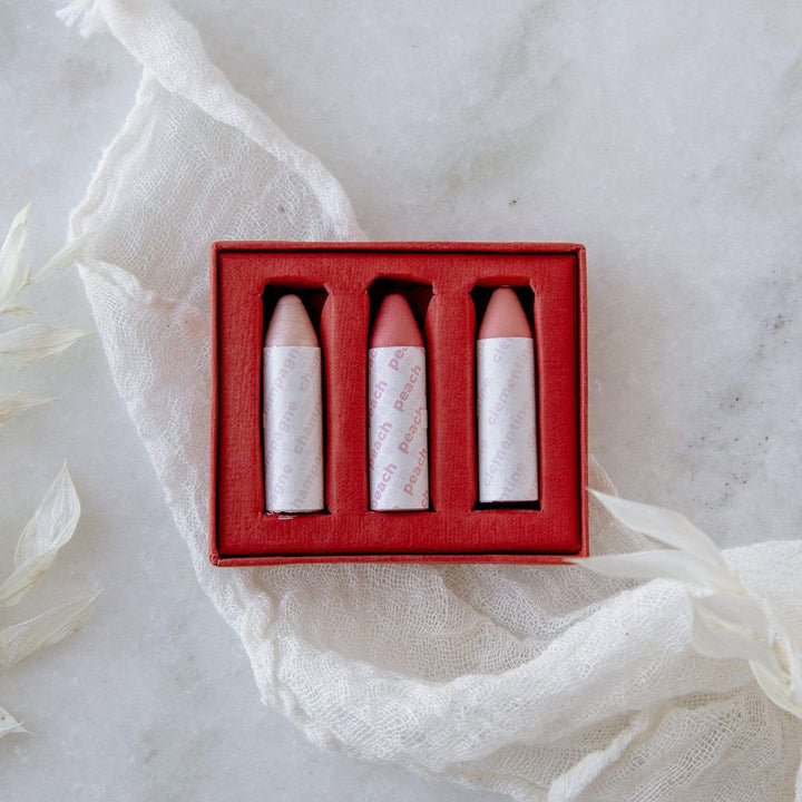 Multi-Use Balmie Set of 3- Zero Waste Makeup, Vegan, 3-in-1 Multi-Use, .12 oz.