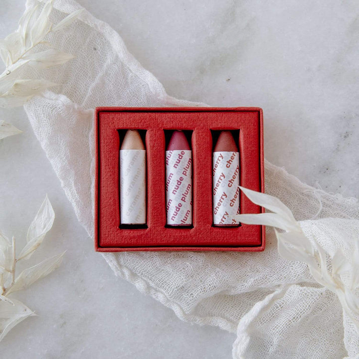 Multi-Use Balmie Set of 3- Zero Waste Makeup, Vegan, 3-in-1 Multi-Use, .12 oz.