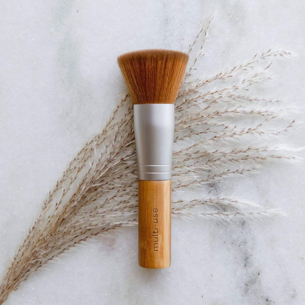 Multi Use Brush - Zero Waste Makeup Brush, Vegan, Bamboo + Taklon