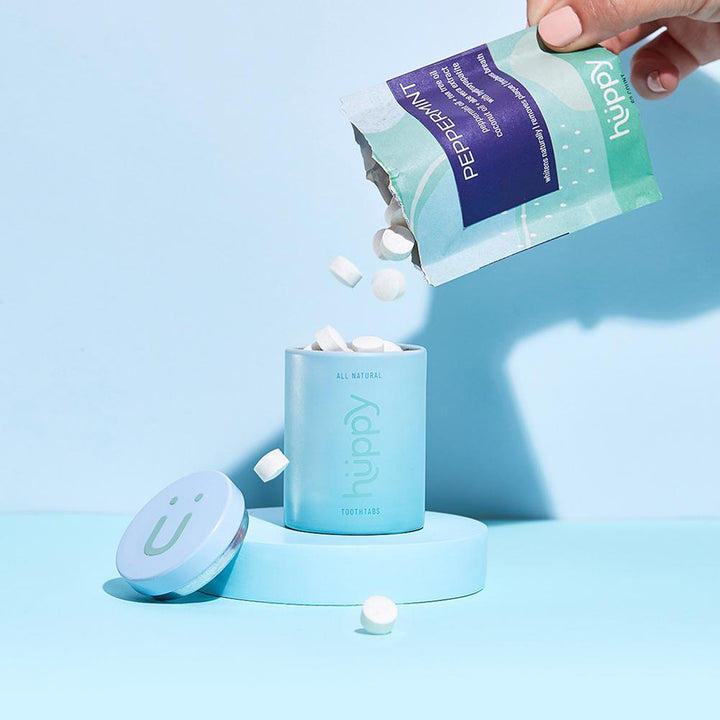 Toothpaste Tablets Refill - Zero Waste Toothpaste - All-Natural, Plastic Free, Compostable, 62 - 248 ct.