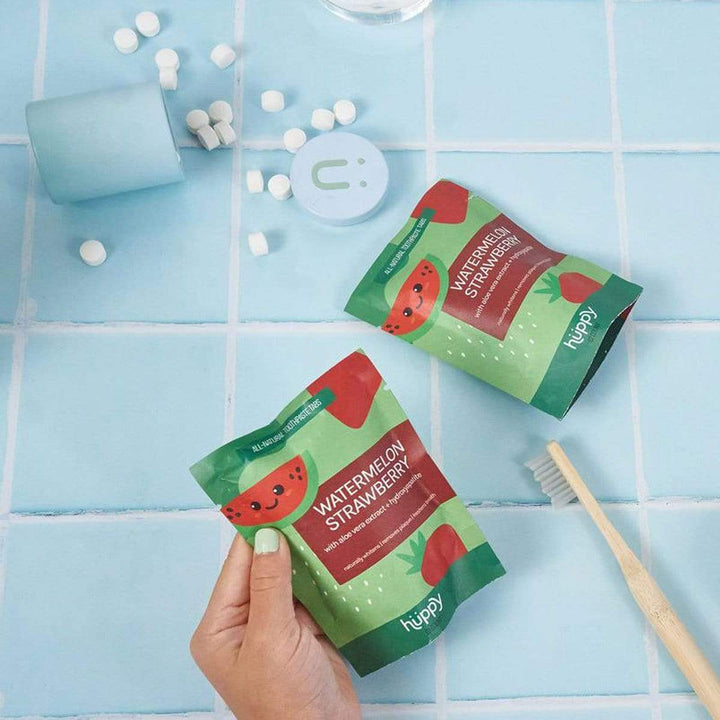 Toothpaste Tablets - Zero Waste Toothpaste - All-Natural, Plastic Free, Refillable, 62 ct.