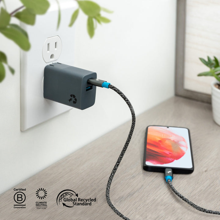 Recycled Mini Plus Wall Charger