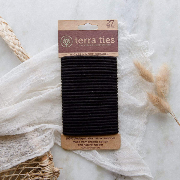 Terra Ties Hair Ties - Biodegradable Hair Ties, Plastic-Free