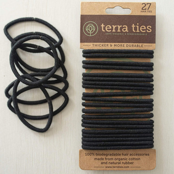 Terra Ties Hair Ties - Biodegradable Hair Ties, Plastic-Free