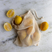 Organic Cotton Mesh Produce Bag - Multiple Sizes - Zero Waste Net Bag