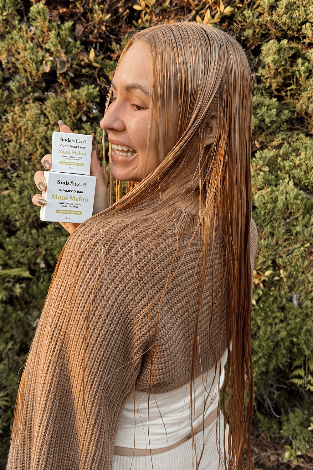 paige holding shampoo conditioner bars paige holding shampoo conditioner bars