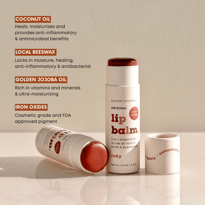 Tinted Lip Balm - 3 in 1
